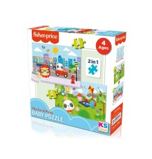 FP 13407 Fisher Price Baby Puzzle City Fun Picnic 2In1