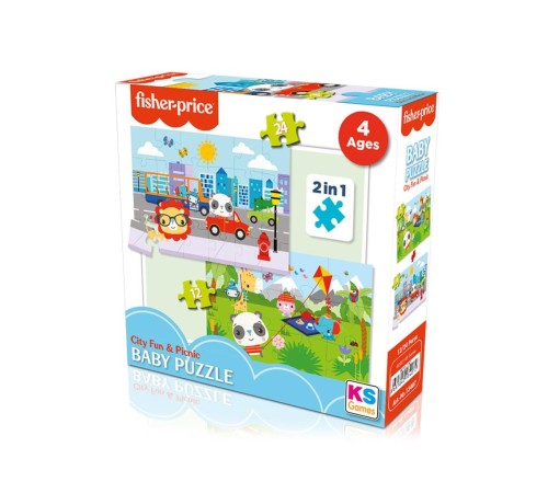 FP 13407 Fisher Price Baby Puzzle City Fun Picnic 2In1 FP 13407 Fisher Price Baby Puzzle City Fun Picnic 2In1