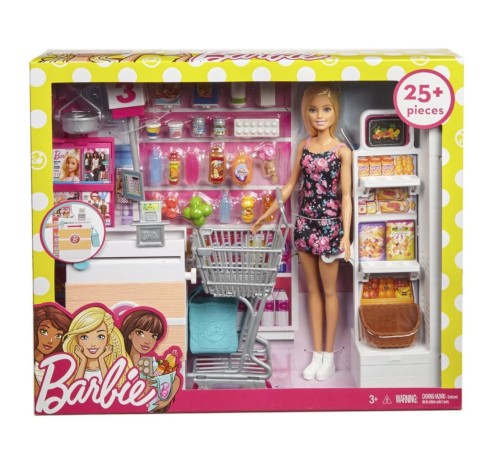 FRP01 Barbie Süpermarkette Oyun Seti FRP01 Barbie Süpermarkette Oyun Seti
