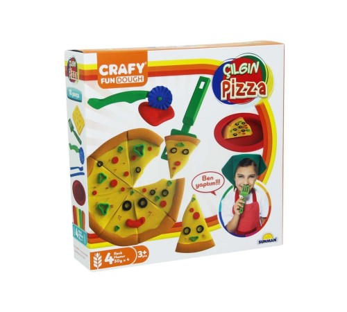 Fun Dough Çılgın Pizza Oyun Hamuru Seti 200 gr Fun Dough Çılgın Pizza Oyun Hamuru Seti 200 gr