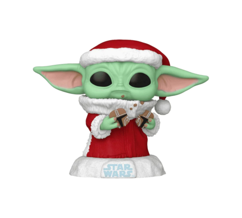 Funko POP Star Wars Holiday Grogu with Christmas Cookie Funko POP Star Wars Holiday Grogu with Christmas Cookie
