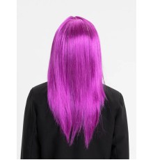Fuşya Renk Düz Kesim Uzun Parti Peruğu