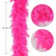 Fuşya Renk Kabarık Kalın Otriş Boa Tüy 6 cm Genişlik 180-200 cm Uzunluk