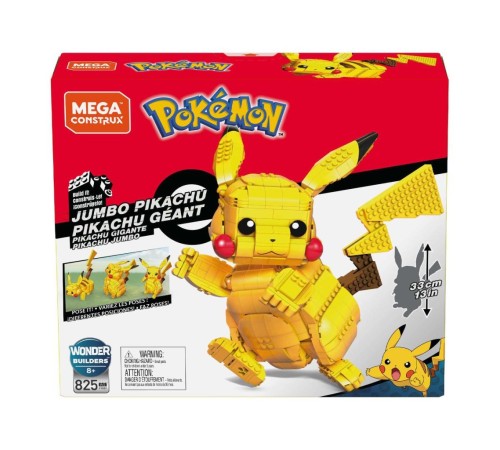 FVK81 MEGA™ Pokémon™ Jumbo Pikachu Figürü 825 parça +8 yaş FVK81 MEGA™ Pokémon™ Jumbo Pikachu Figürü 825 parça +8 yaş