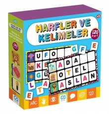 Games Harfler ve Kelimeler Eğitici Kartlar 120 Harf 5129