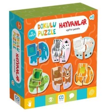 Games Hayvanlar Dokulu Eğitici Puzzle 18 Parça 5126