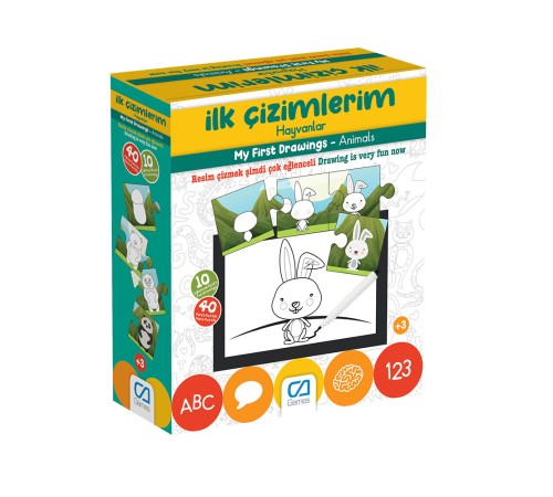 Games İlk Çizimlerim Hayvanlar 40 Parça 5205