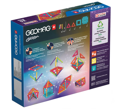 Geomag Glitter Manyetik Zeka Oyunu 35 Parça Geomag Glitter Manyetik Zeka Oyunu 35 Parça