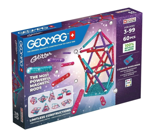 Geomag Glitter Manyetik Zeka Oyunu 60 Parça Geomag Glitter Manyetik Zeka Oyunu 60 Parça