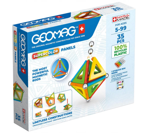 Geomag Supercolor Panels Manyetik Zeka Oyunu 35 Parça Geomag Supercolor Panels Manyetik Zeka Oyunu 35 Parça