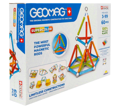 Geomag Supercolor Panels Manyetik Zeka Oyunu 60 Parça S01000384 Geomag Supercolor Panels Manyetik Zeka Oyunu 60 Parça S01000384