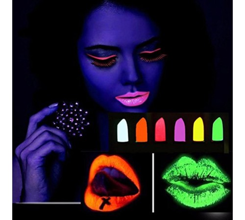 6’lı Neon Boya – UV Işıkta Parlayan Makyaj Seti