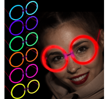 GlowStickPartiGözlüğüGlowPartisiYuvarlakŞekilliFosforluGözlük6Adet