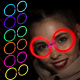 GlowStickPartiGözlüğüGlowPartisiYuvarlakŞekilliFosforluGözlük6Adet