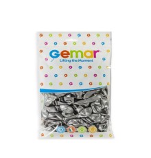 GM-110-38 Metalik Balon Gümüş Renk -Dinamik Oyuncak