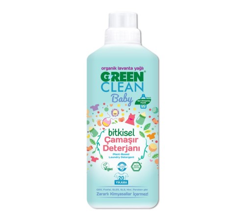 Green Clean Baby Bitkisel Çamaşır Deterjanı 1000 ml (20 Yıkama) Green Clean Baby Bitkisel Çamaşır Deterjanı 1000 ml (20 Yıkama)