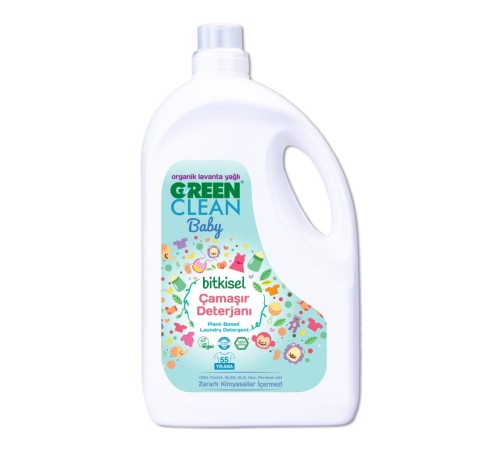 Green Clean Baby Bitkisel Çamaşır Deterjanı 2750 ml (55 Yıkama)