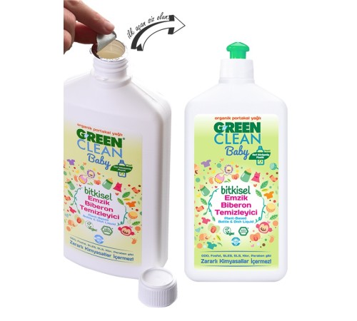 Green Clean Baby Bitkisel Emzik Biberon Temizleyici 500 ml Green Clean Baby Bitkisel Emzik Biberon Temizleyici 500 ml