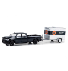 Greenlight 1/64 2023 Ram 2500 With Small Cargo Trailer Model Araba