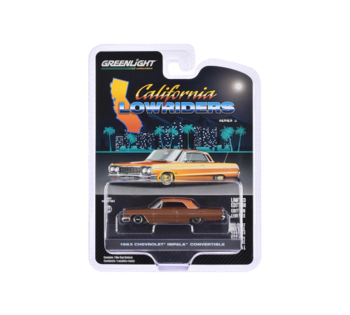 Greenlight 1/64 California Lowriders Series 6- 1963 Chevrolet Impala SS Convertible Top Up Greenlight 1/64 California Lowriders Series 6- 1963 Chevrolet Impala SS Convertible Top Up