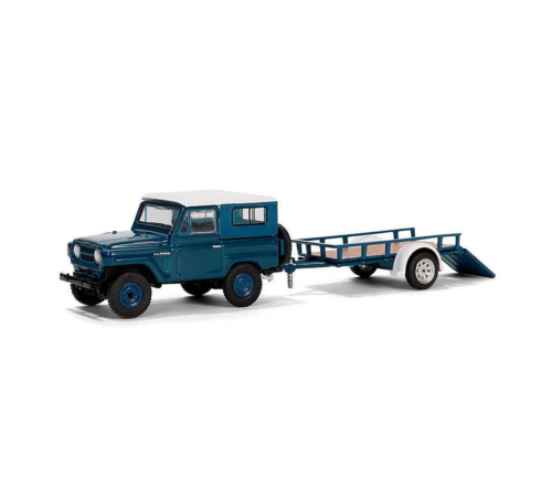 Greenlight 1/64 Hitch & Tow Series 31 - 1961 Nissan Patrol Hard Top with Utility Trailer Greenlight 1/64 Hitch & Tow Series 31 - 1961 Nissan Patrol Hard Top with Utility Trailer
