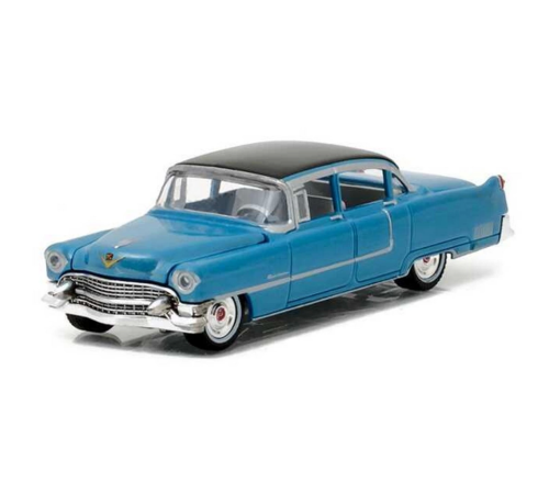 Greenlight 1/64 Hollywood Series 16 - Elvis Presley (1935-77) - 1955 Cadillac Fleetwood Series 60 "Blue Cadillac" Greenlight 1/64 Hollywood Series 16 - Elvis Presley (1935-77) - 1955 Cadillac Fleetwood Series 60 "Blue Cadillac"