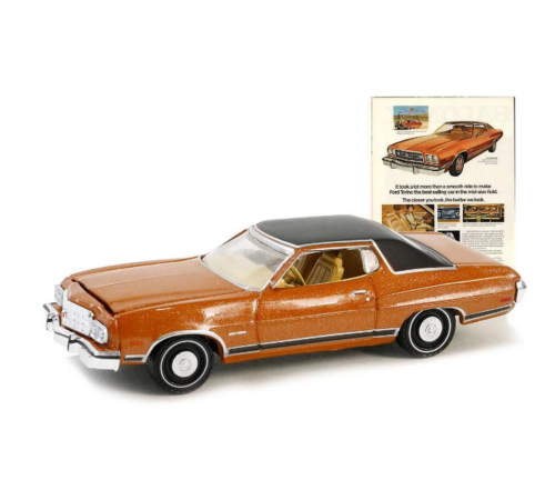 Greenlight 1/64 Vintage Ad Cars Series 10- 1973 Ford Gran Torino Greenlight 1/64 Vintage Ad Cars Series 10- 1973 Ford Gran Torino