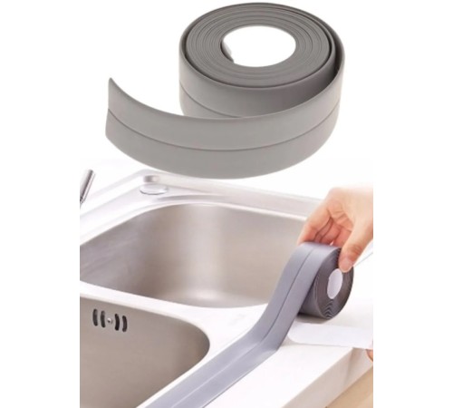 GRİ Su Sızdırmaz Lavabo Kenar Bandı (KUTUSUZ) (3.2m)