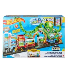 GTT96 Hot Wheels, Dev Ahtapot ile Araba Yıkama Oyun Seti / +4 yaş