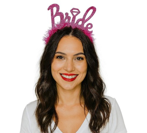 Gümüş Renk Bekarlığa Veda İtalik Yazı Alyanslı Bride Taç