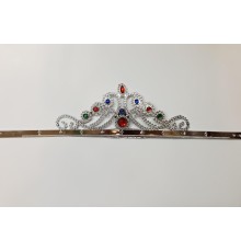 GümüşRenkPlastikPrensesTacıKraliçeTacı60cm