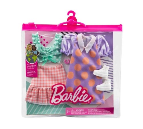 GWF04 Barbie'nin Kıyafet Koleksiyonu 2'li Paketler / +3 yaş GWF04 Barbie'nin Kıyafet Koleksiyonu 2'li Paketler / +3 yaş