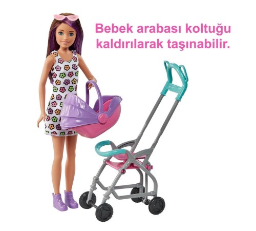 GXT34 Mor Saçlı Skipper Bebek Bakıcısı ve Oyun Seti GXT34 Mor Saçlı Skipper Bebek Bakıcısı ve Oyun Seti