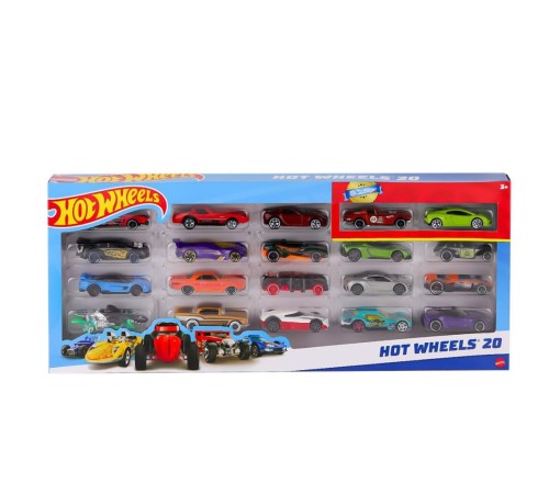 H7045 Hot Wheels 20'li Araba Seti
