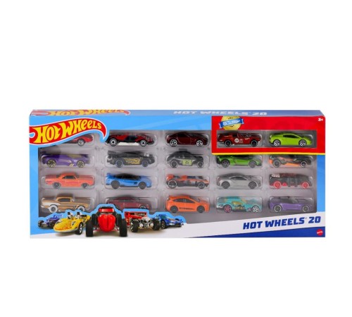 H7045 Hot Wheels 20'li Araba Seti