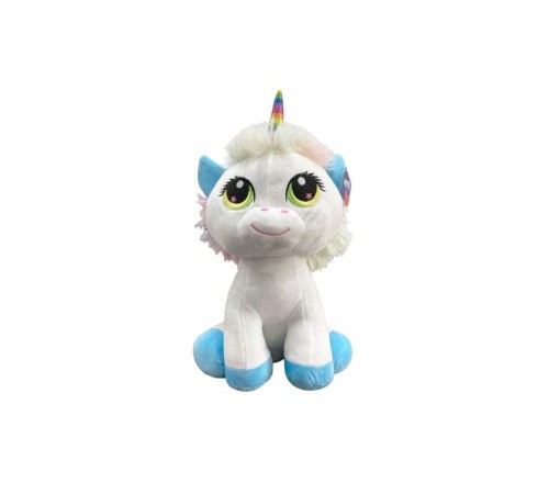 Halley Pembe Mavi Patili Unicorn 35 Cm PL62218