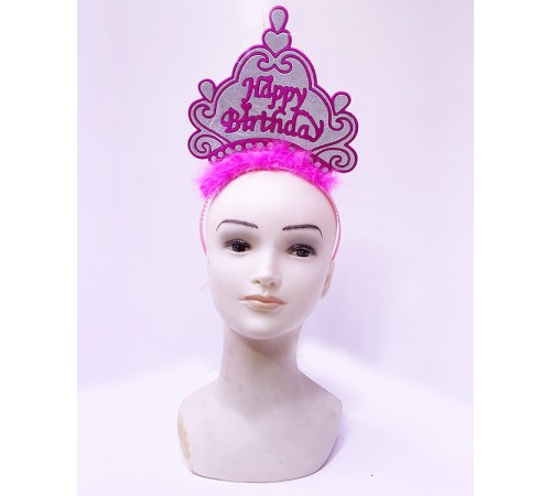 Happy Birthday Neon Pembe Renk Doğum Günü Tacı 24x15 cm Happy Birthday Neon Pembe Renk Doğum Günü Tacı 24x15 cm