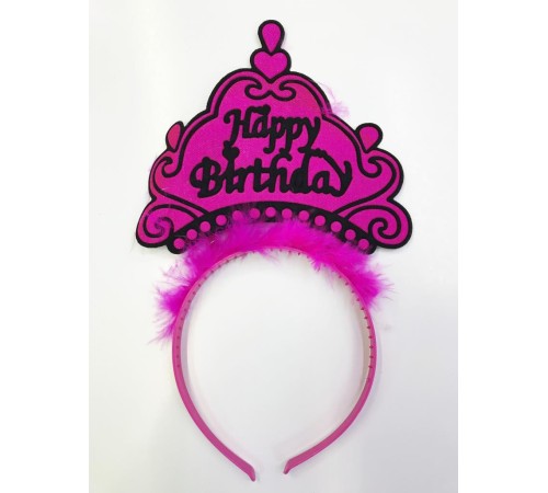 Happy Birthday Yazılı Neon Renk Taç 12 Adet Happy Birthday Yazılı Neon Renk Taç 12 Adet