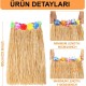 Hawaii Tarzı Hula Eteği – 60 cm Hasır Naturel Etek