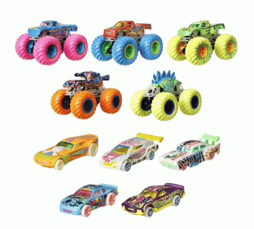 HCB57 Monster Trucks Karanlıkta Parlayan Araçlar, Hot Wheels Monster Trucks - Mattel HCB57 Monster Trucks Karanlıkta Parlayan Araçlar, Hot Wheels Monster Trucks - Mattel