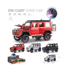 HCL-501A Çek Bırak 1:22 Sesli Ve Işıklı Buharlı G-Lüx Metal Jeep