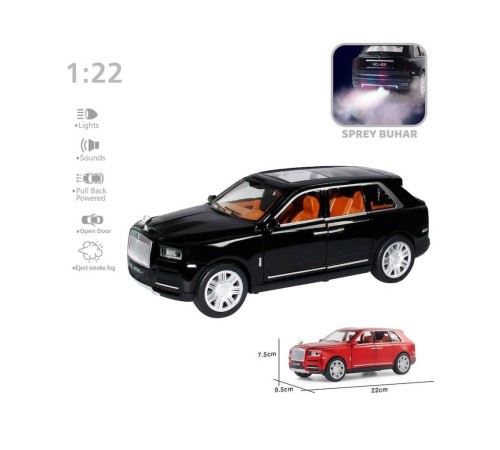HCL-506A Çek Bırak 1:22 Sesli Ve Işıklı Buharlı RR-Lüx Metal Jeep HCL-506A Çek Bırak 1:22 Sesli Ve Işıklı Buharlı RR-Lüx Metal Jeep