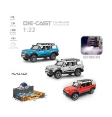 HCL-522A Çek Bırak 1:22 Sesli Ve Işıklı Buharlı Off-Road Metal Jeep