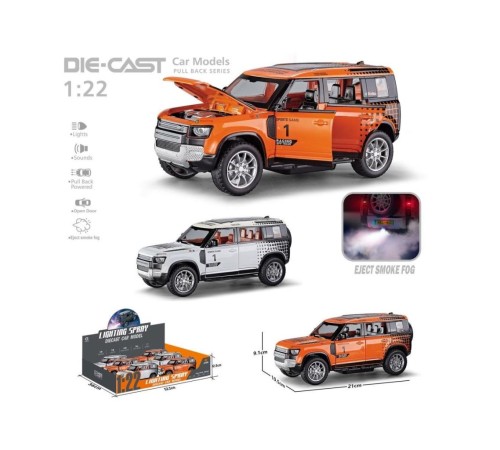 HCL-810PA Çek Bırak 1:22 Sesli Ve Işıklı Buharlı DF Safari Metal Jeep HCL-810PA Çek Bırak 1:22 Sesli Ve Işıklı Buharlı DF Safari Metal Jeep