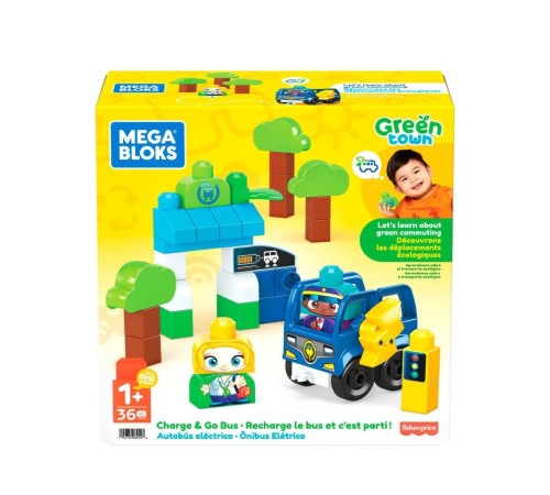 HDX90 MEGA BLOKS® Doğa Dostu Otobüs Seti 36 parça +1 yaş HDX90 MEGA BLOKS® Doğa Dostu Otobüs Seti 36 parça +1 yaş