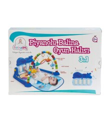 HE0631 Babycim Pianolu Balina Oyun Halısı -Birliktoys