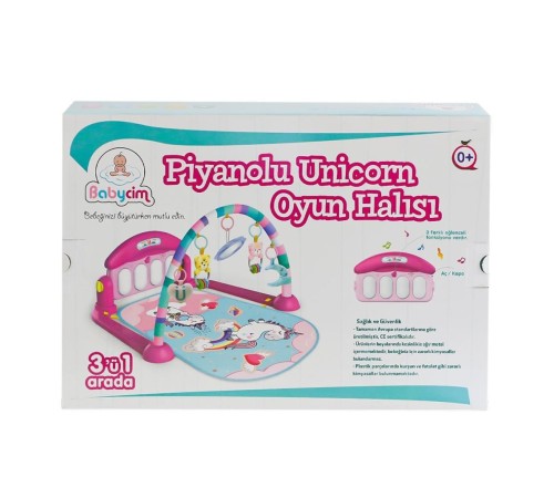 HE0632 HE0639 Pink Babycim Unicorn Pianolu Oyun Halısı -Birliktoys HE0632 HE0639 Pink Babycim Unicorn Pianolu Oyun Halısı -Birliktoys
