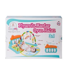 HE0639 Babycim Mantar Pianolu Oyun Halısı -Birliktoys