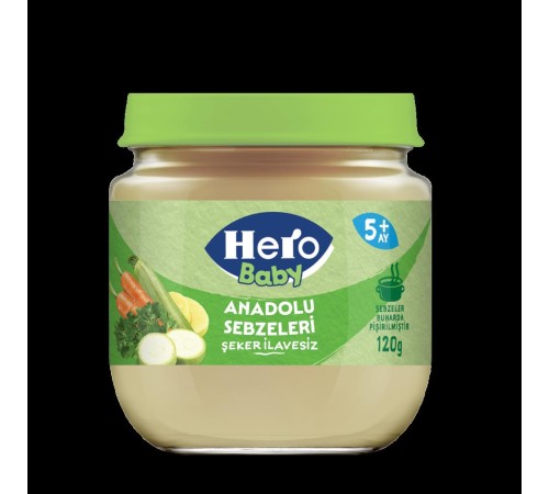 Hero Baby Anadolu Sebzeleri Kavanoz Mama 120 Gr Hero Baby Anadolu Sebzeleri Kavanoz Mama 120 Gr
