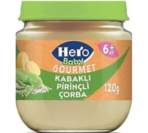Hero Baby Gourmet Kabaklı Pirinçli Kavanoz Mama 120 Gr